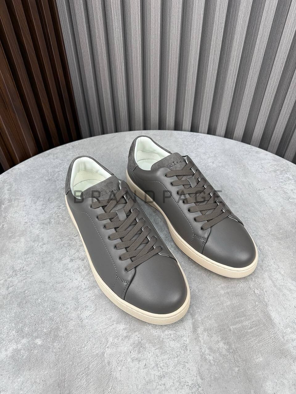 Кожаные кеды Kiton BPLUX5651 Кожаные кеды Kiton BPLUX5651