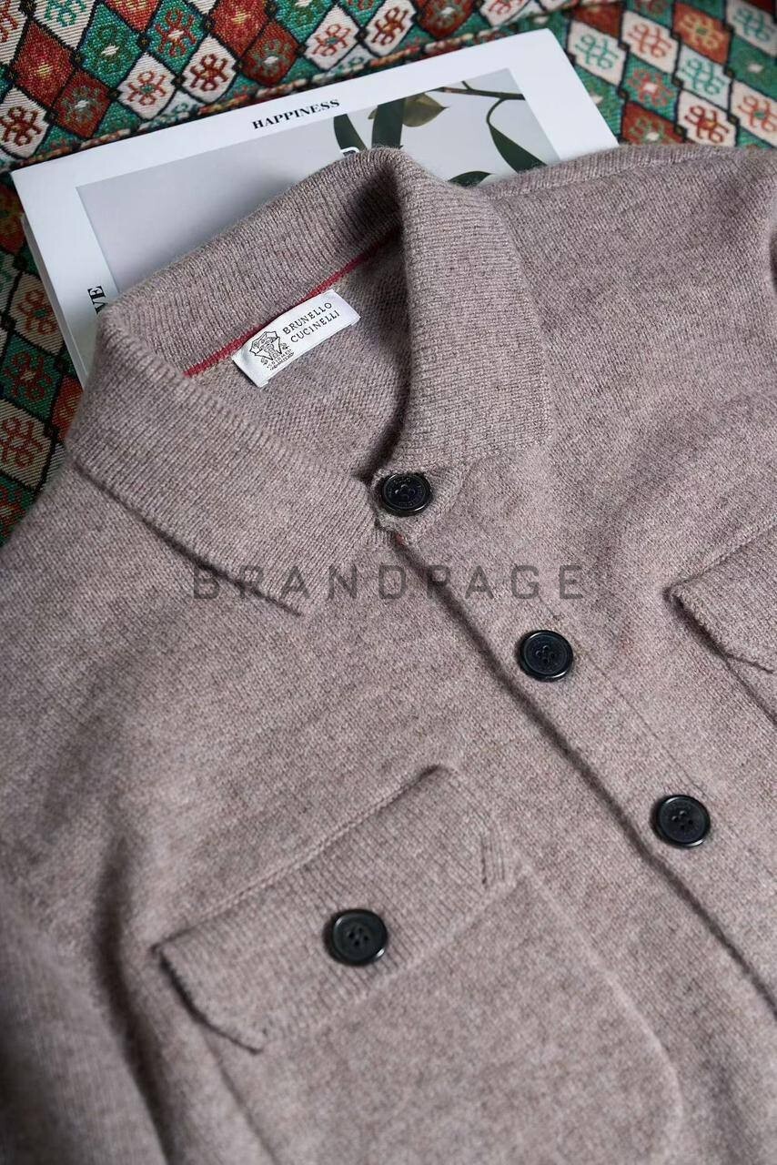 Кардиган лановой шерсти Brunello Cucinelli BPLUX5531 Кардиган лановой шерсти Brunello Cucinelli BPLUX5531