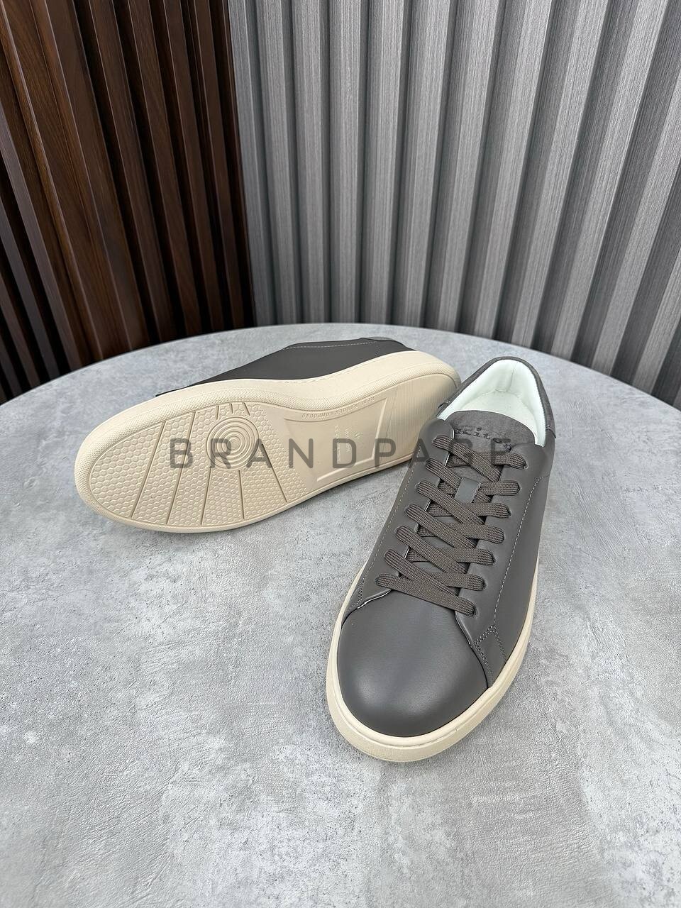 Кожаные кеды Kiton BPLUX5651 Кожаные кеды Kiton BPLUX5651