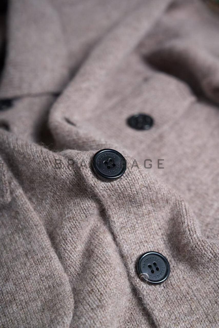 Кардиган лановой шерсти Brunello Cucinelli BPLUX5531 Кардиган лановой шерсти Brunello Cucinelli BPLUX5531