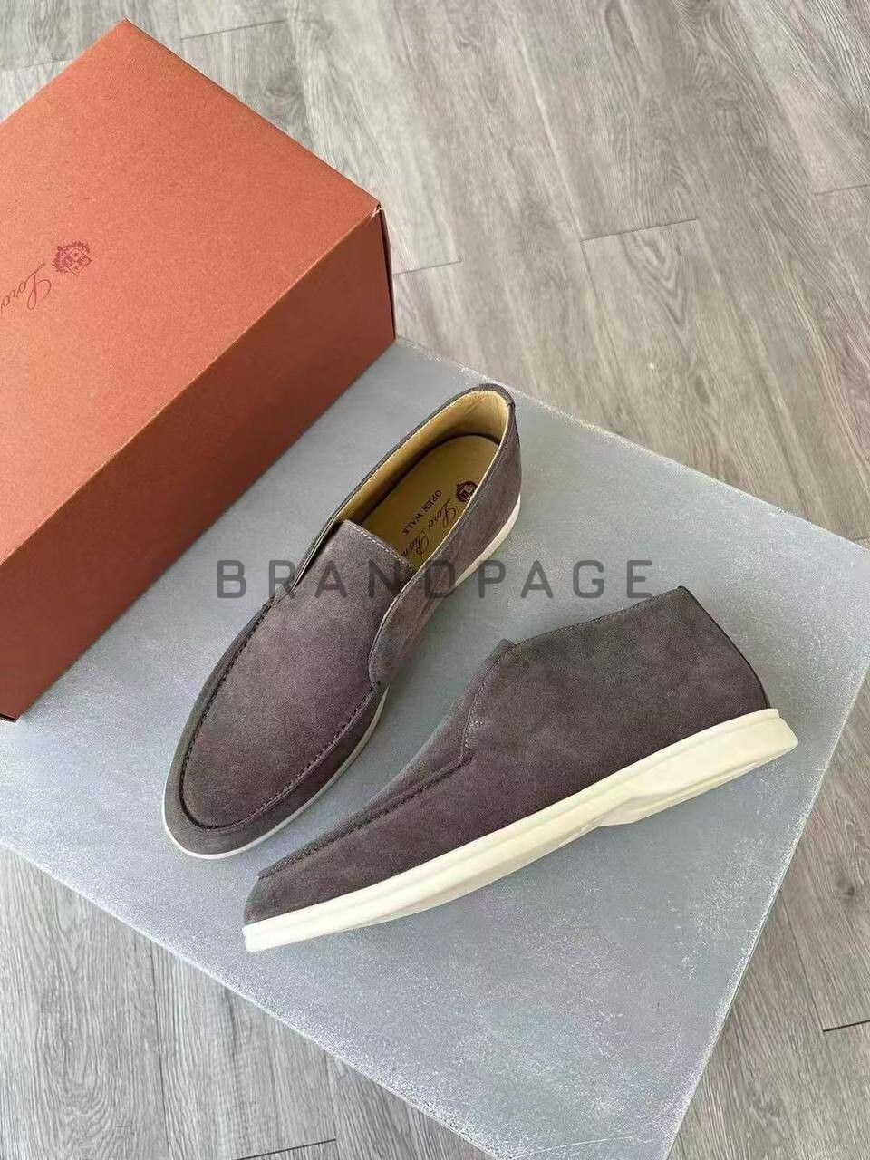 Лоферы натуральнозамшевые Loro Piana BPLUX5582 Лоферы натуральнозамшевые Loro Piana BPLUX5582