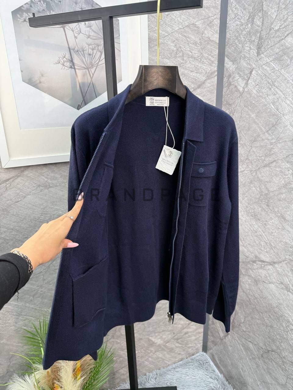 Кардиган хлопковый Brunello Cucinelli BPLUX5465 Кардиган хлопковый Brunello Cucinelli BPLUX5465