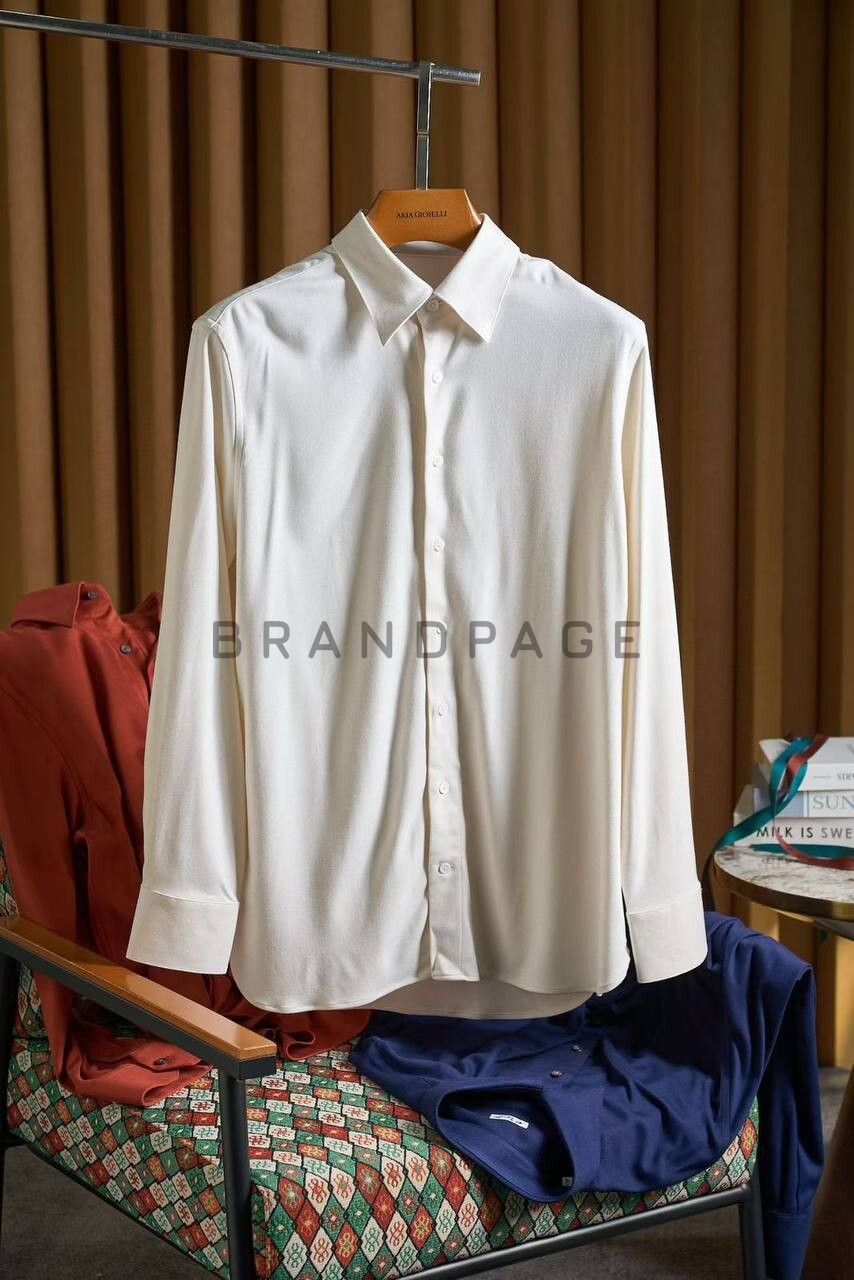 Рубашка из хлопка Kiton BPLUX5397 Рубашка из хлопка Kiton BPLUX5397