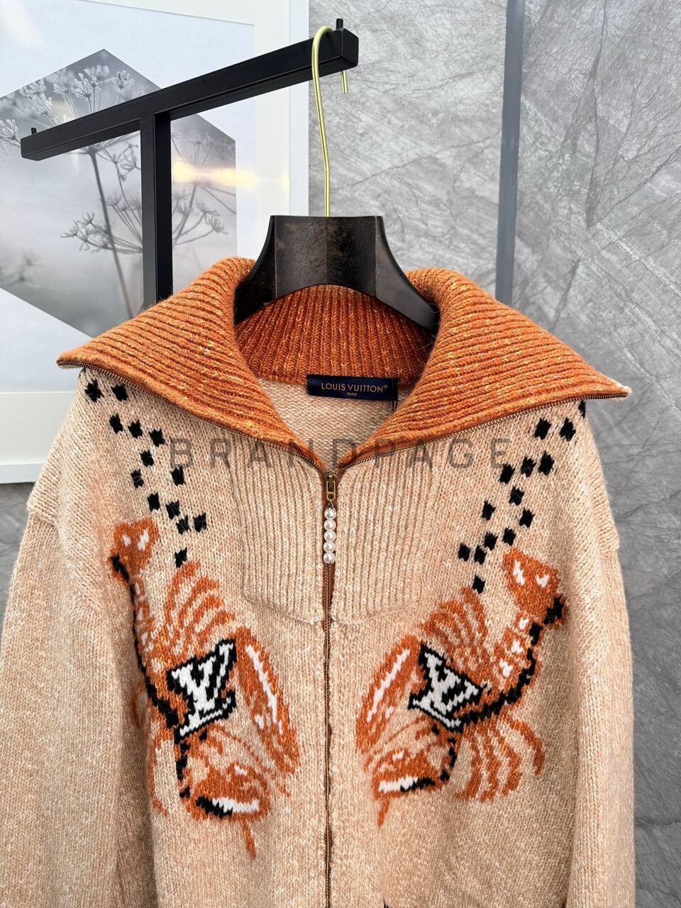 Кардиган хлопково-шерстяной Louis Vuitton BPLUX5664 Кардиган хлопково-шерстяной Louis Vuitton BPLUX5664
