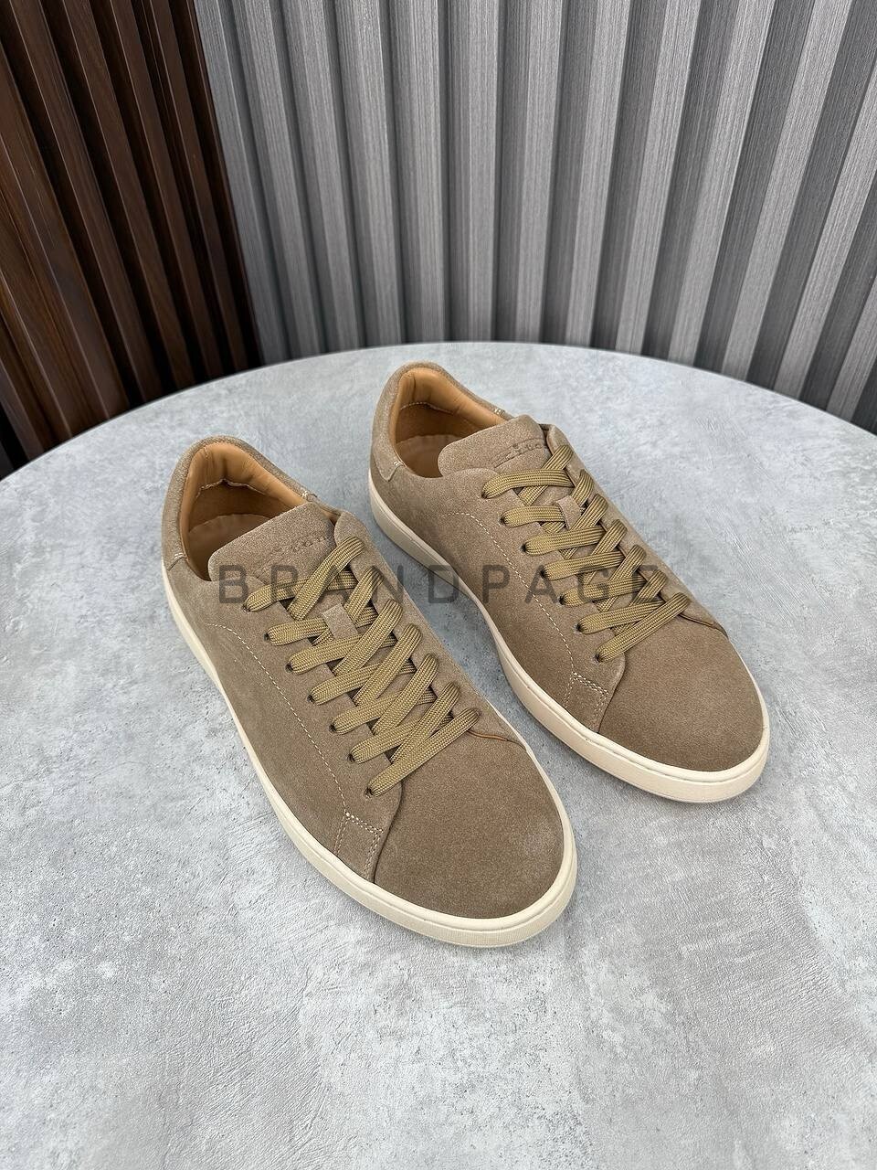 Кеды из натуральной замши Kiton BPLUX5644 Кеды из натуральной замши Kiton BPLUX5644