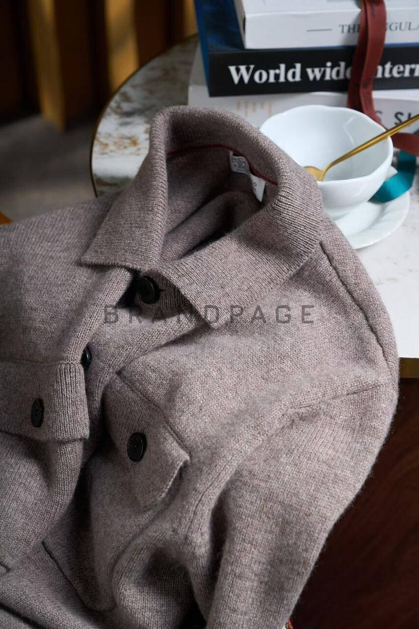 Кардиган лановой шерсти Brunello Cucinelli BPLUX5531 Кардиган лановой шерсти Brunello Cucinelli BPLUX5531