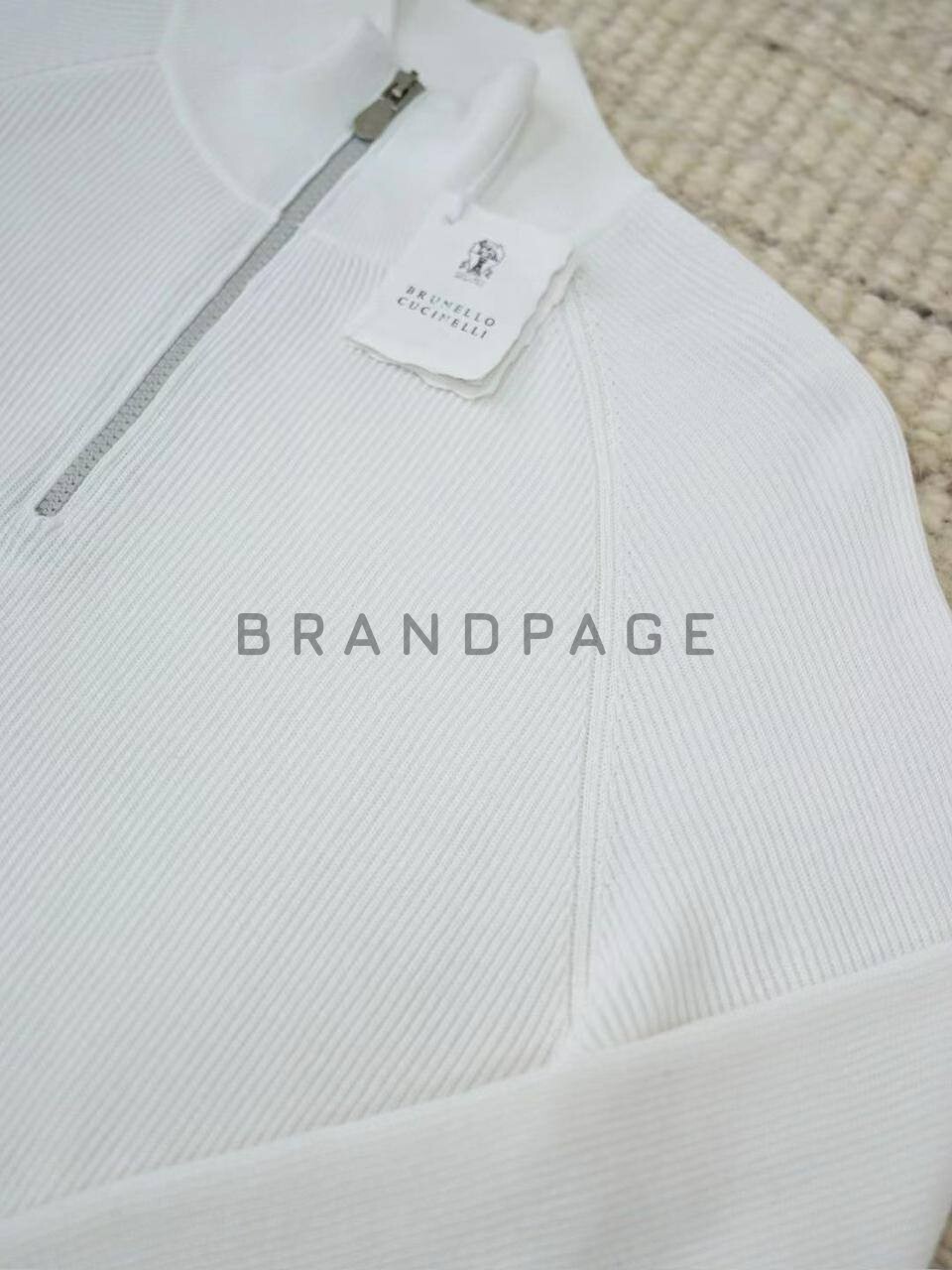 Хлопковый джемпер Brunello Cucinelli BPLUX5609 Хлопковый джемпер Brunello Cucinelli BPLUX5609