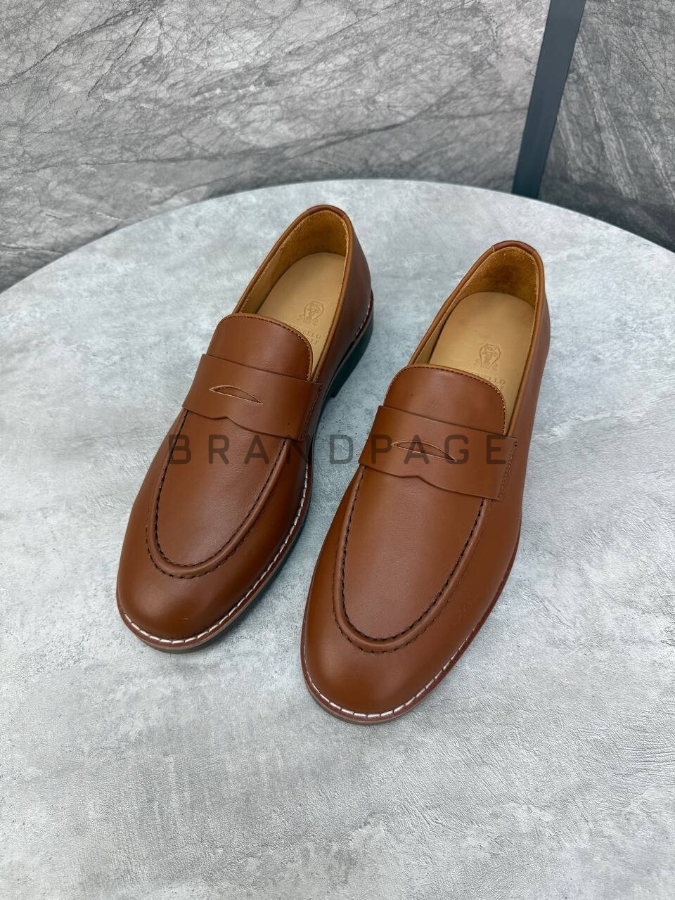 Кожаные туфли Brunello Cucinelli BPLUX5687 Кожаные туфли Brunello Cucinelli BPLUX5687