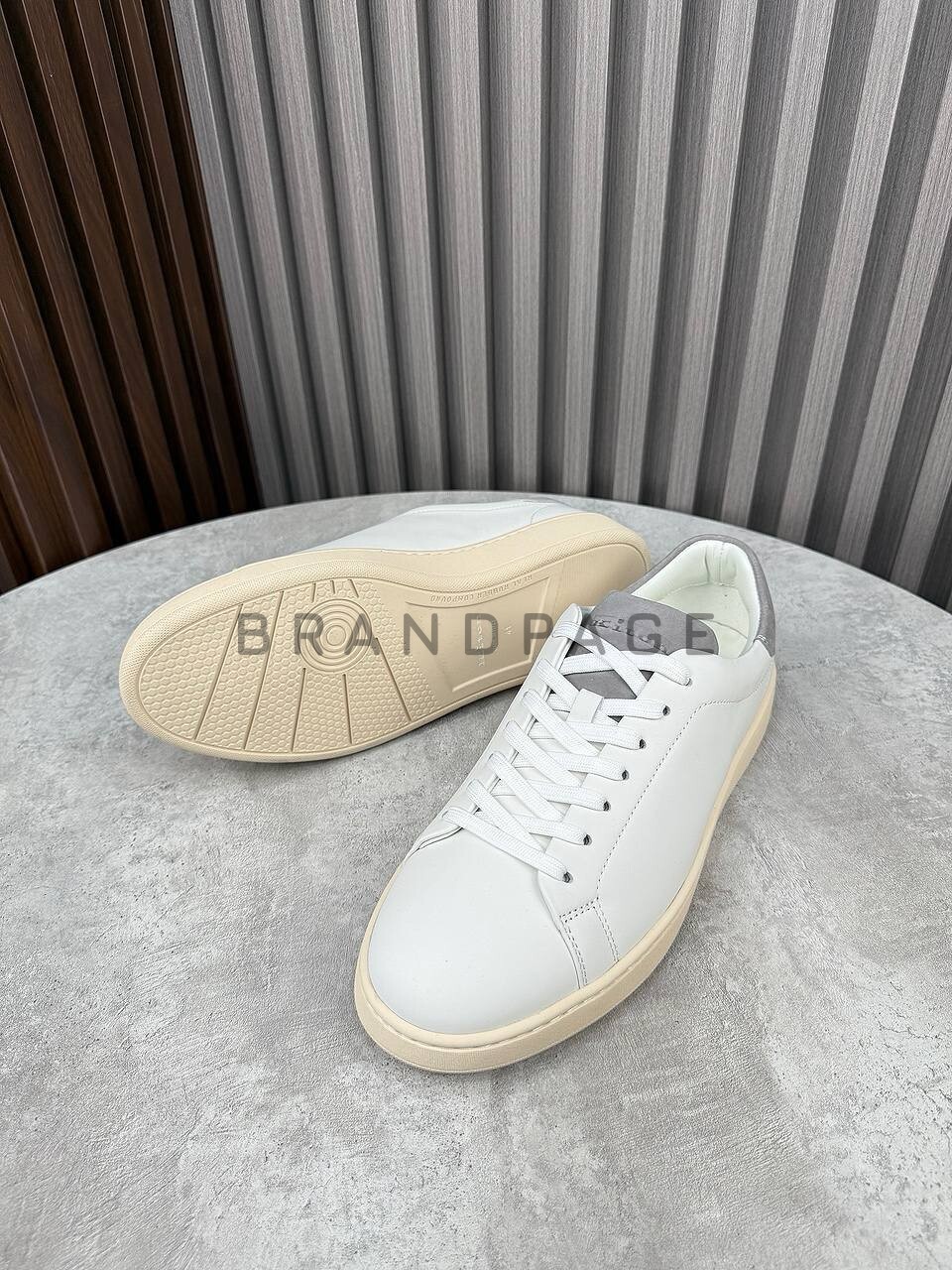 Кеды из натуральной кожи Kiton BPLUX5649 Кеды из натуральной кожи Kiton BPLUX5649