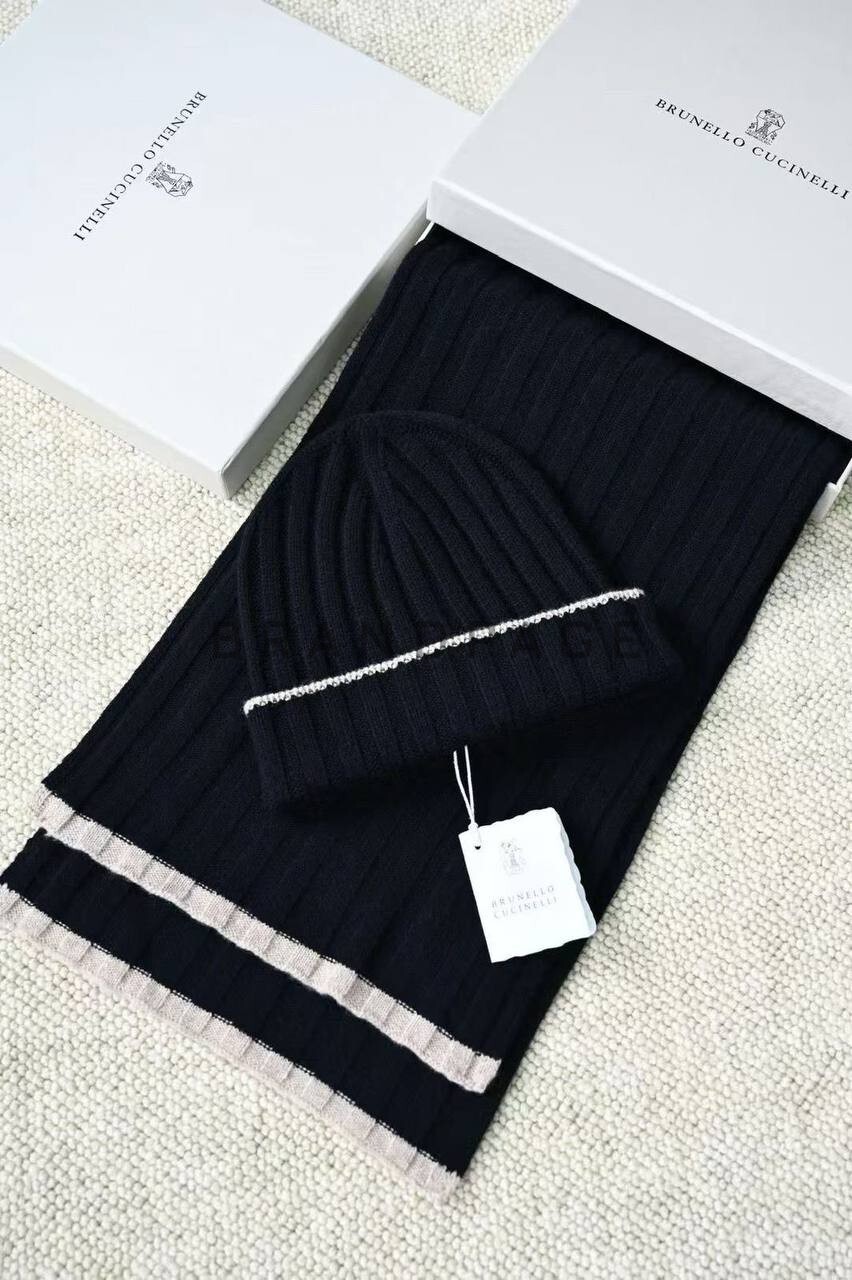 Комплект из кашемира Brunello Cucinelli BPLUX5577 Комплект из кашемира Brunello Cucinelli BPLUX5577