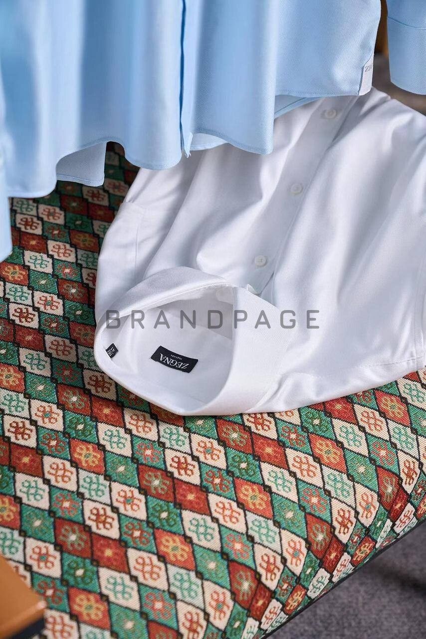 Рубашка хлопковая Zegna BPLUX5384 Рубашка хлопковая Zegna BPLUX5384