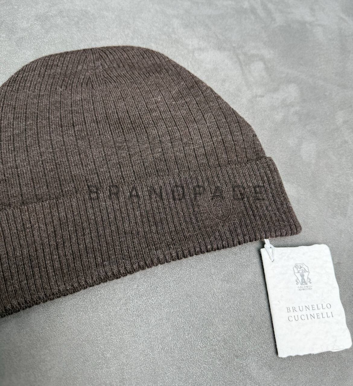 Шапка кашемировая Brunello Cucinelli BPLUX5492 Шапка кашемировая Brunello Cucinelli BPLUX5492