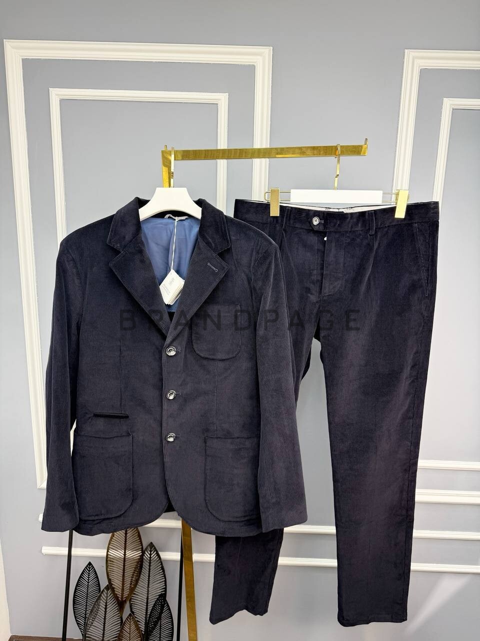 Костюм хлопковый Brunello Cucinelli BPLUX5522 Костюм хлопковый Brunello Cucinelli BPLUX5522