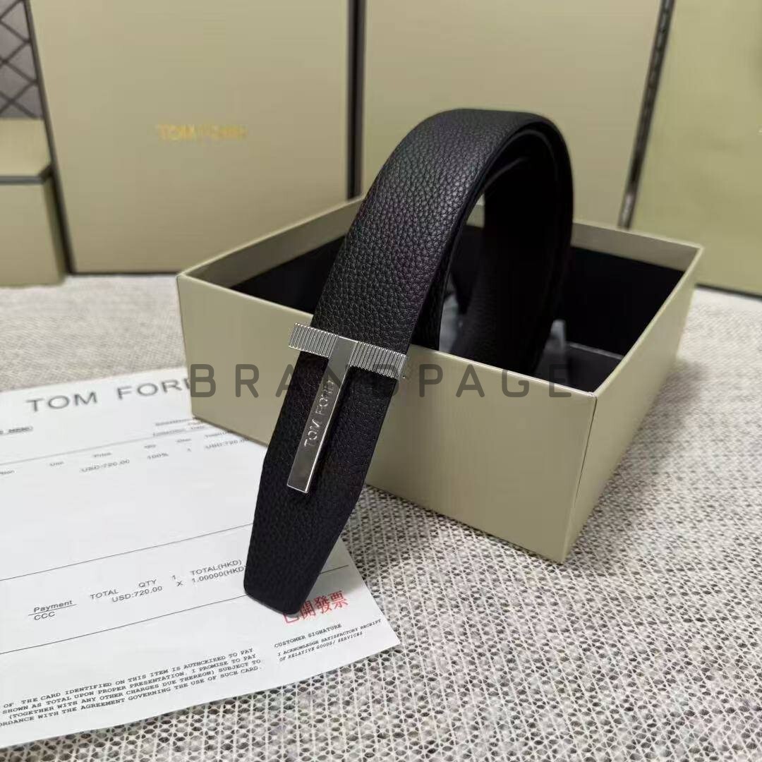 Ремень телячья кожа Tom Ford BPLUX1004 Ремень телячья кожа Tom Ford BPLUX1004