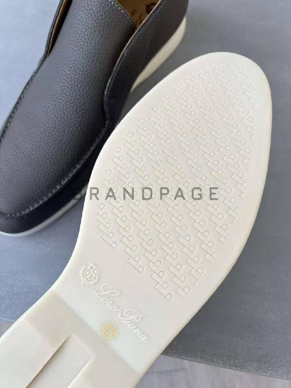 Лоферы из зернистой телячьей кожи Loro Piana BPLUX5586 Лоферы из зернистой телячьей кожи Loro Piana BPLUX5586