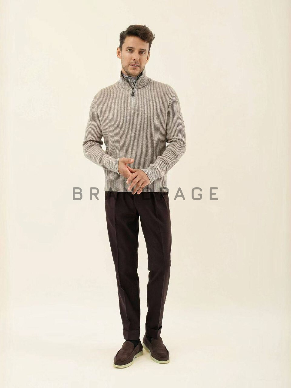 Брюки хлопково-модальные Loro Piana BPLUX5523 Брюки хлопково-модальные Loro Piana BPLUX5523