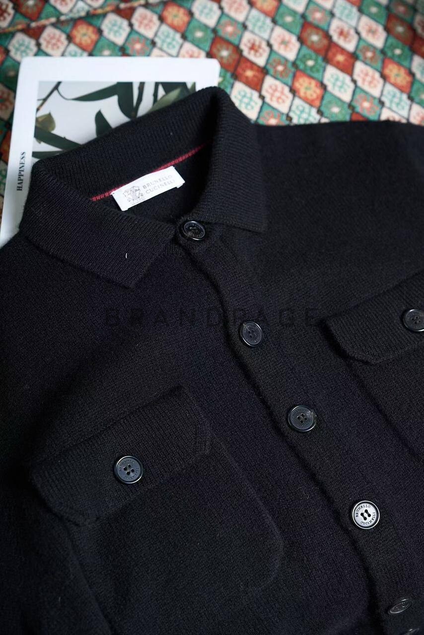 Кардиган из лана шерсти Brunello Cucinelli BPLUX5524 Кардиган из лана шерсти Brunello Cucinelli BPLUX5524