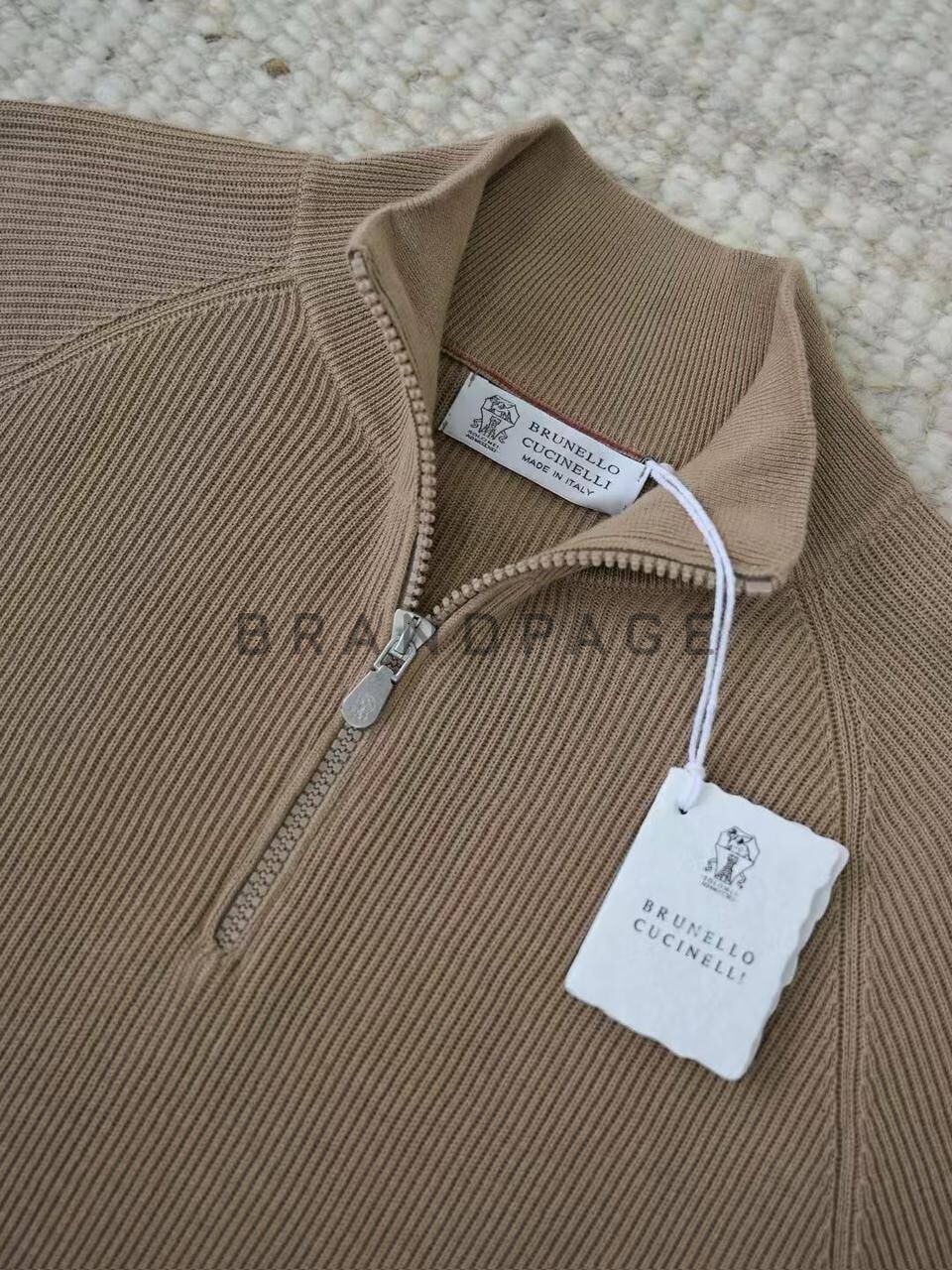 Джемпер хлопковый Brunello Cucinelli BPLUX5615 Джемпер хлопковый Brunello Cucinelli BPLUX5615