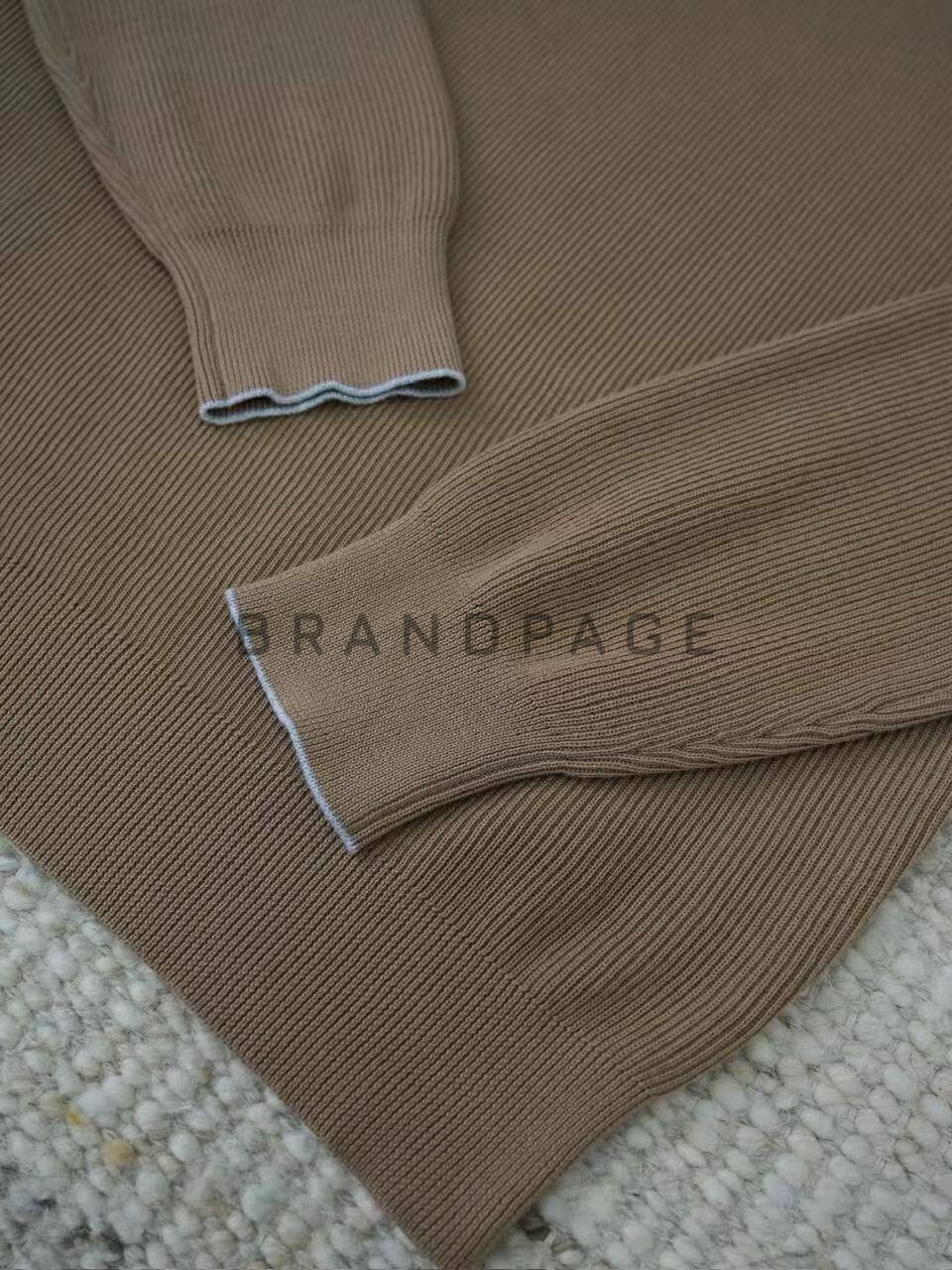 Джемпер хлопковый Brunello Cucinelli BPLUX5615 Джемпер хлопковый Brunello Cucinelli BPLUX5615