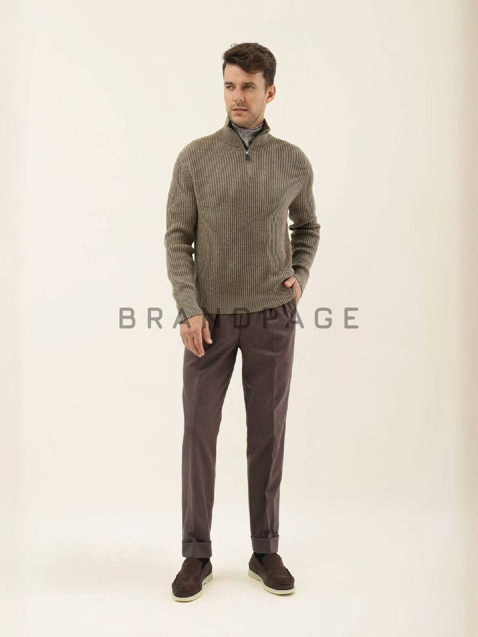 Брюки хлопково-модальные Loro Piana BPLUX5526 Брюки хлопково-модальные Loro Piana BPLUX5526