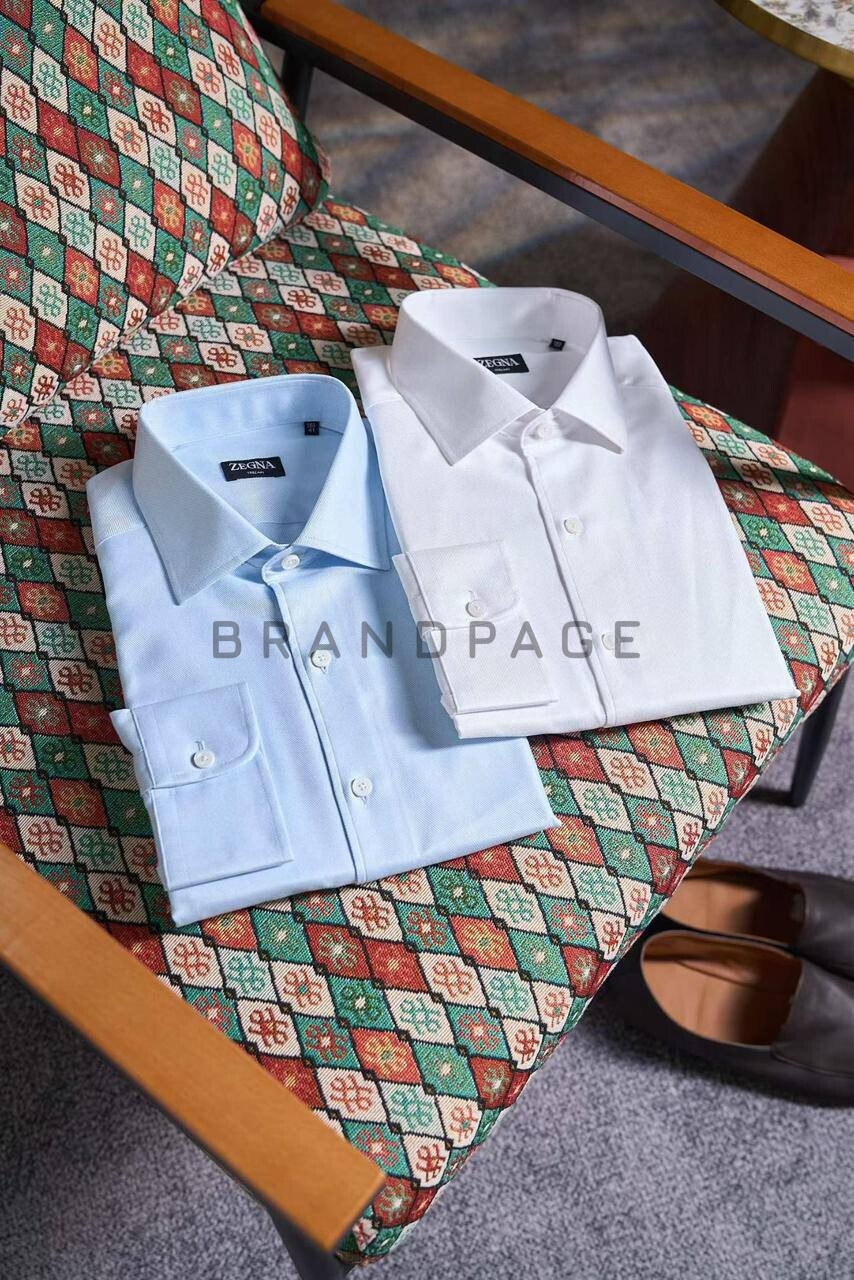 Рубашка хлопковая Zegna BPLUX5384 Рубашка хлопковая Zegna BPLUX5384