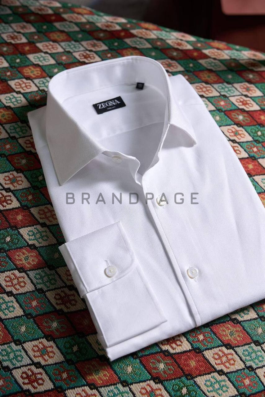 Рубашка хлопковая Zegna BPLUX5384 Рубашка хлопковая Zegna BPLUX5384