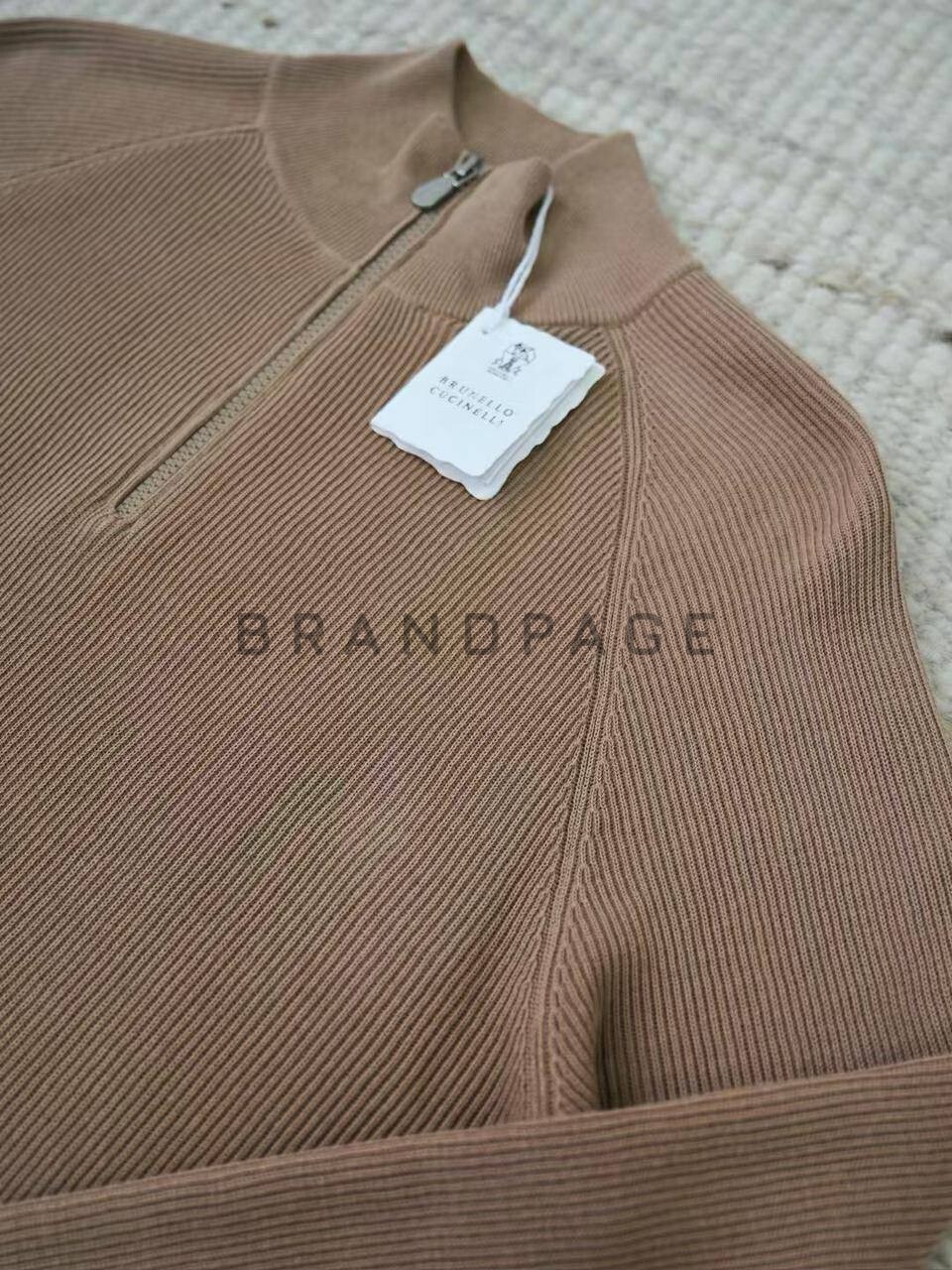 Джемпер хлопковый Brunello Cucinelli BPLUX5615 Джемпер хлопковый Brunello Cucinelli BPLUX5615