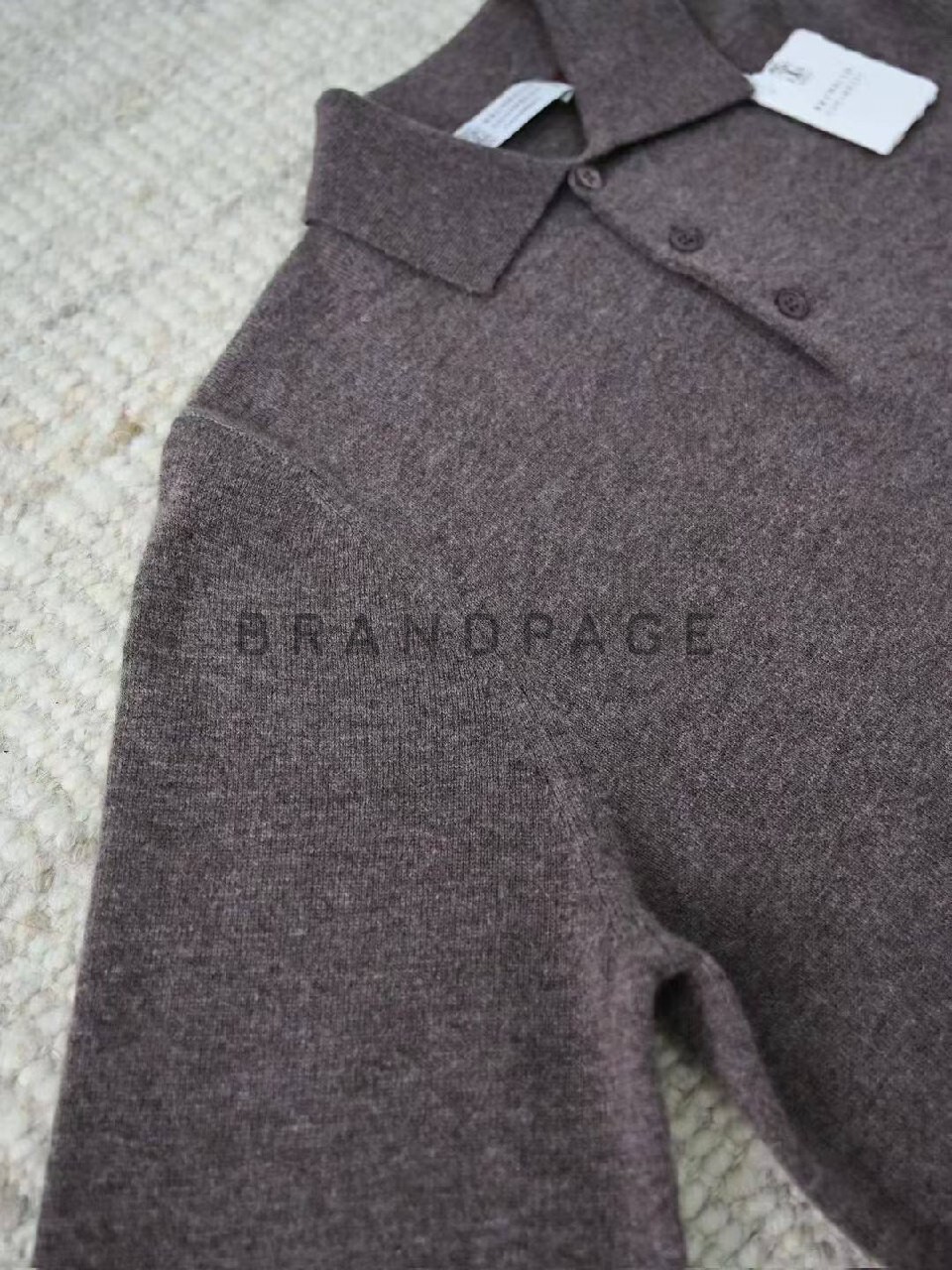 Поло из кашемира Brunello Cucinelli BPLUX5341 Поло из кашемира Brunello Cucinelli BPLUX5341