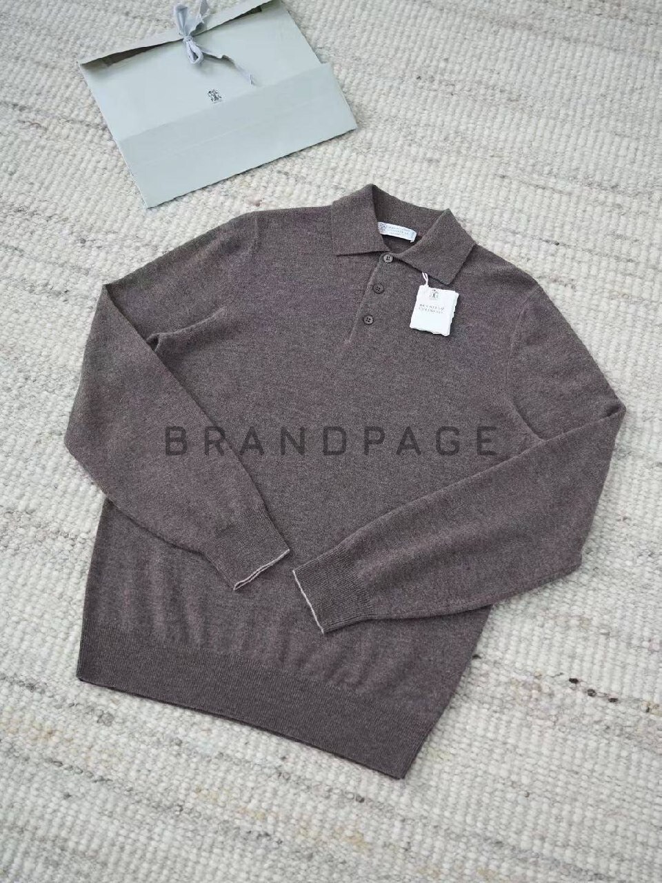 Поло из кашемира Brunello Cucinelli BPLUX5341 Поло из кашемира Brunello Cucinelli BPLUX5341