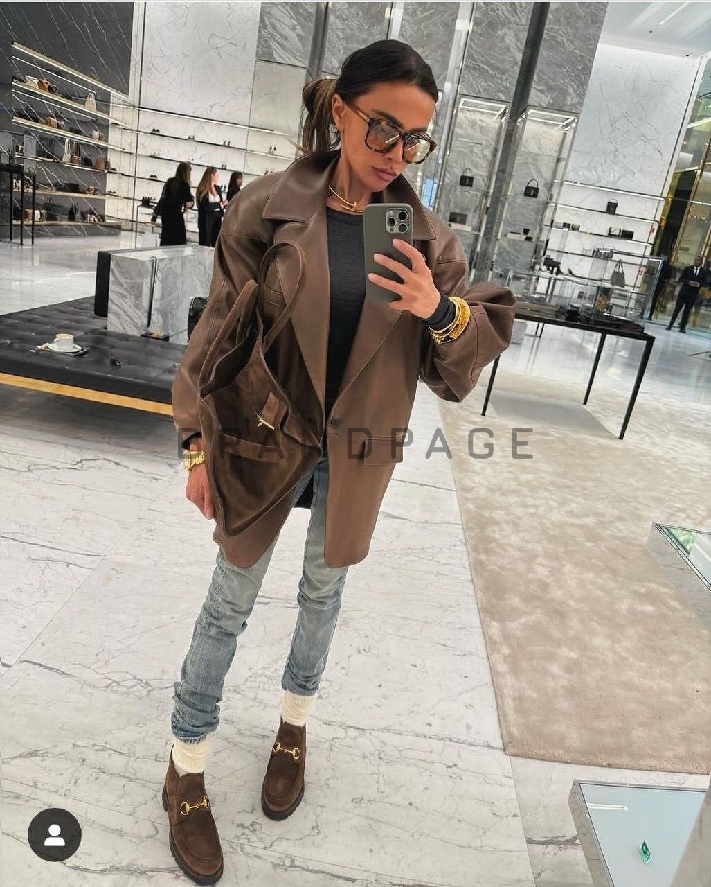 Ботинки кожаные Gucci BPLUX12425 Ботинки кожаные Gucci BPLUX12425