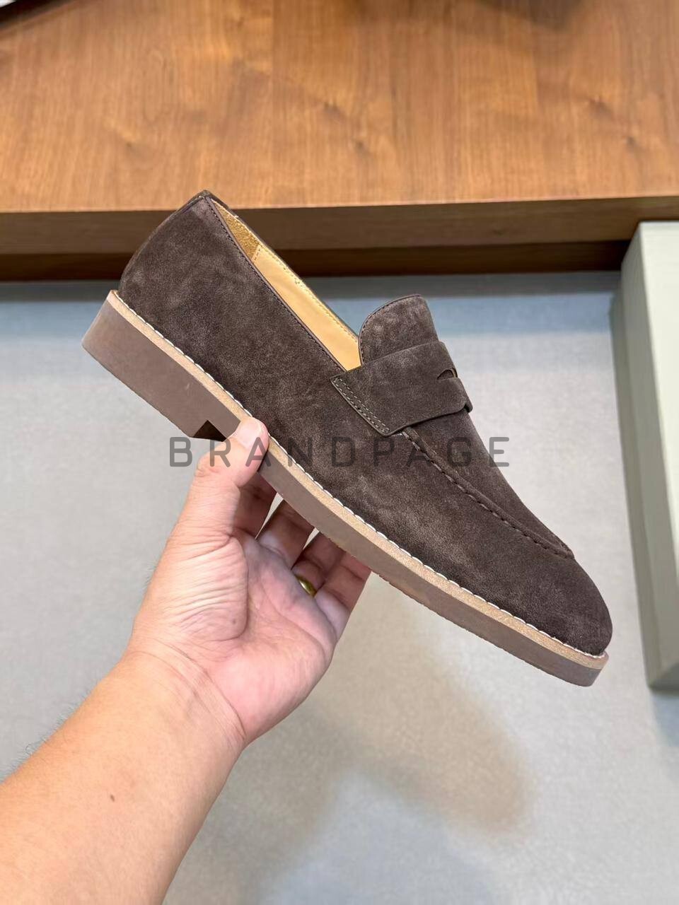 Туфли замшевые Brunello Cucinelli BPLUX5346 Туфли замшевые Brunello Cucinelli BPLUX5346