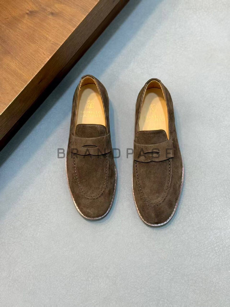 Туфли замшевые Brunello Cucinelli BPLUX5354 Туфли замшевые Brunello Cucinelli BPLUX5354