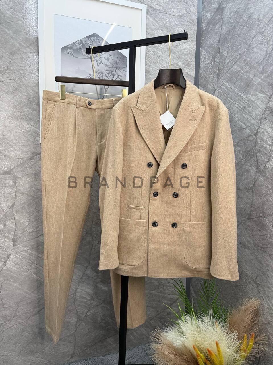 Костюм из шерсти Лана Brunello Cucinelli BPLUX5603 Костюм из шерсти Лана Brunello Cucinelli BPLUX5603