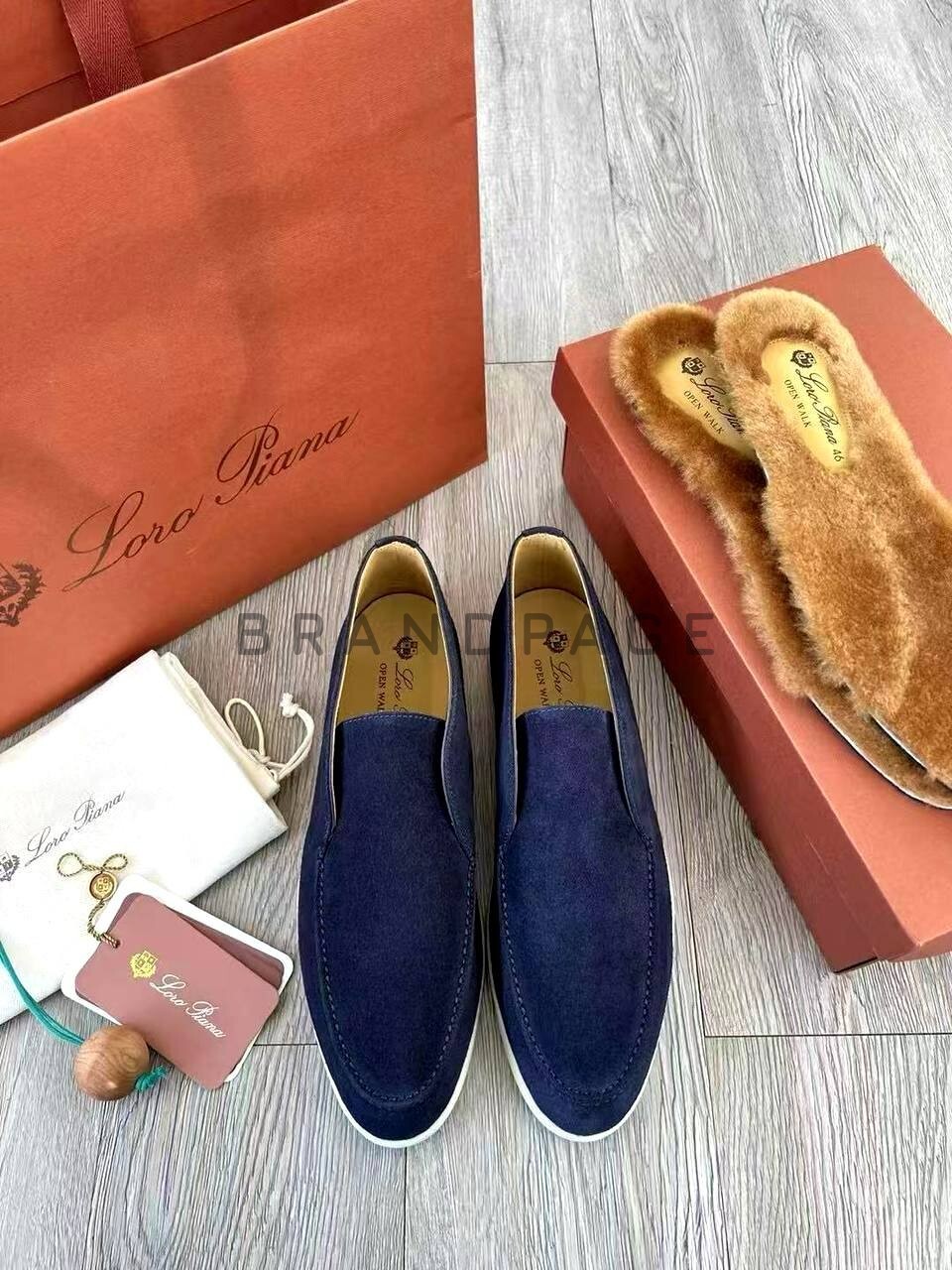 Лоферы из натуральной замши Loro Piana BPLUX5588 Лоферы из натуральной замши Loro Piana BPLUX5588