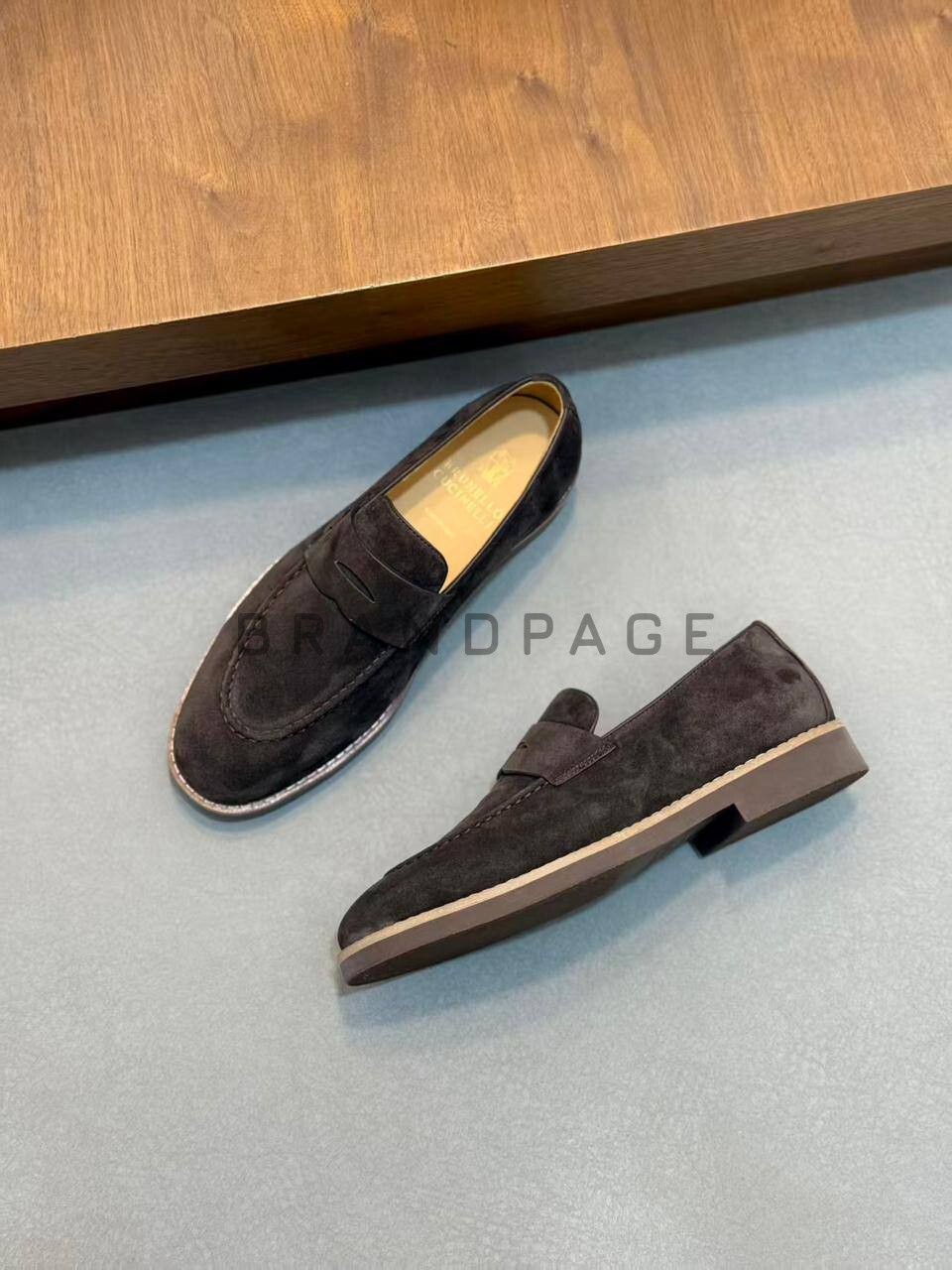 Туфли замшевые Brunello Cucinelli BPLUX5346 Туфли замшевые Brunello Cucinelli BPLUX5346