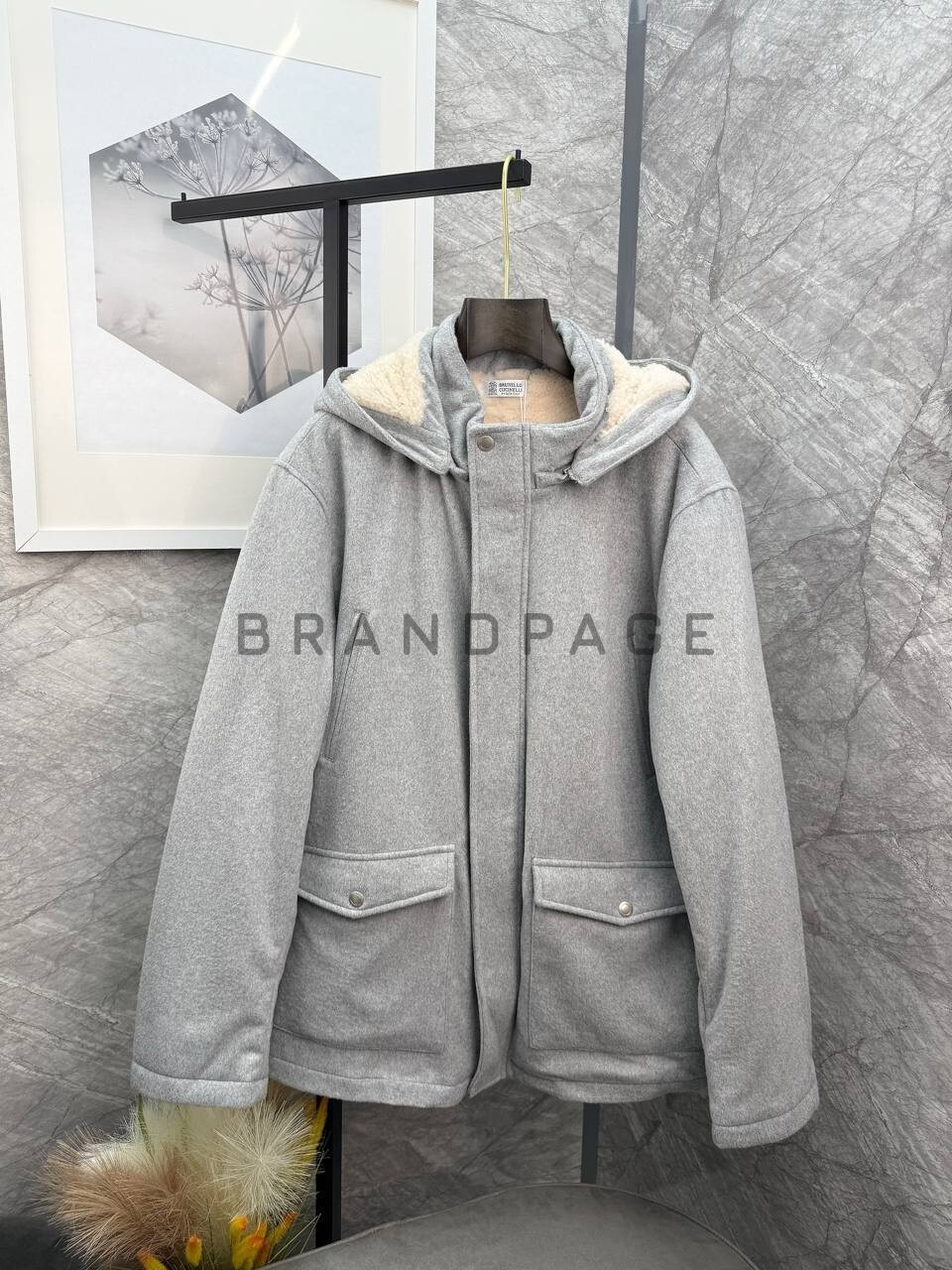 Дубленка шерстяная Brunello Cucinelli BPLUX5677 Дубленка шерстяная Brunello Cucinelli BPLUX5677