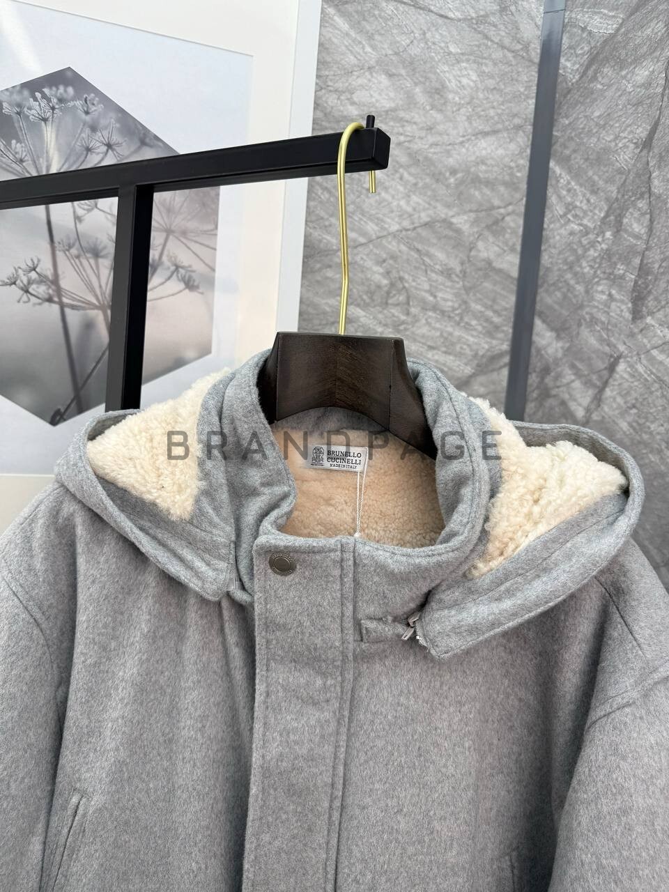 Дубленка шерстяная Brunello Cucinelli BPLUX5677 Дубленка шерстяная Brunello Cucinelli BPLUX5677