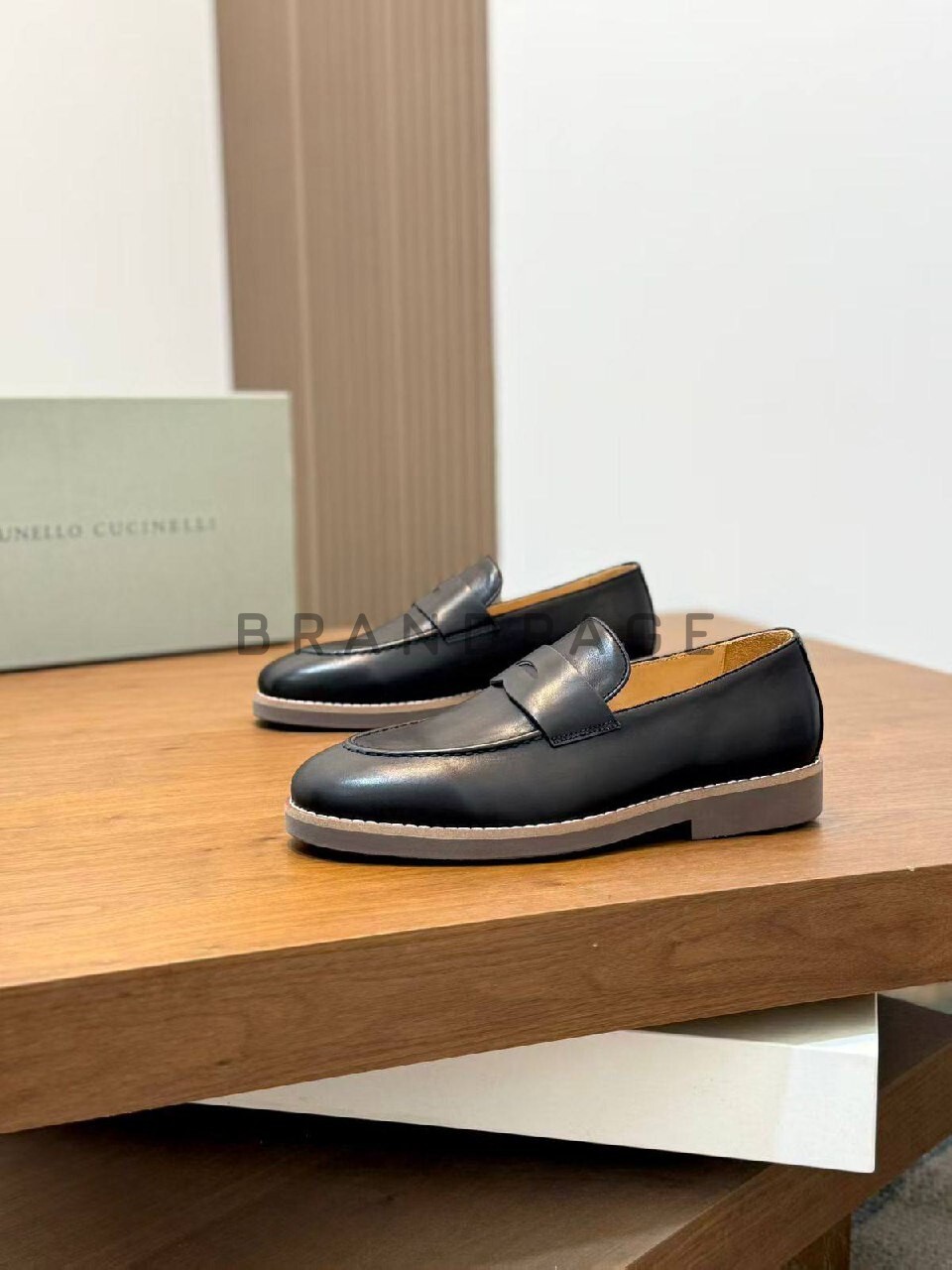 Кожаные туфли Brunello Cucinelli BPLUX5350 Кожаные туфли Brunello Cucinelli BPLUX5350