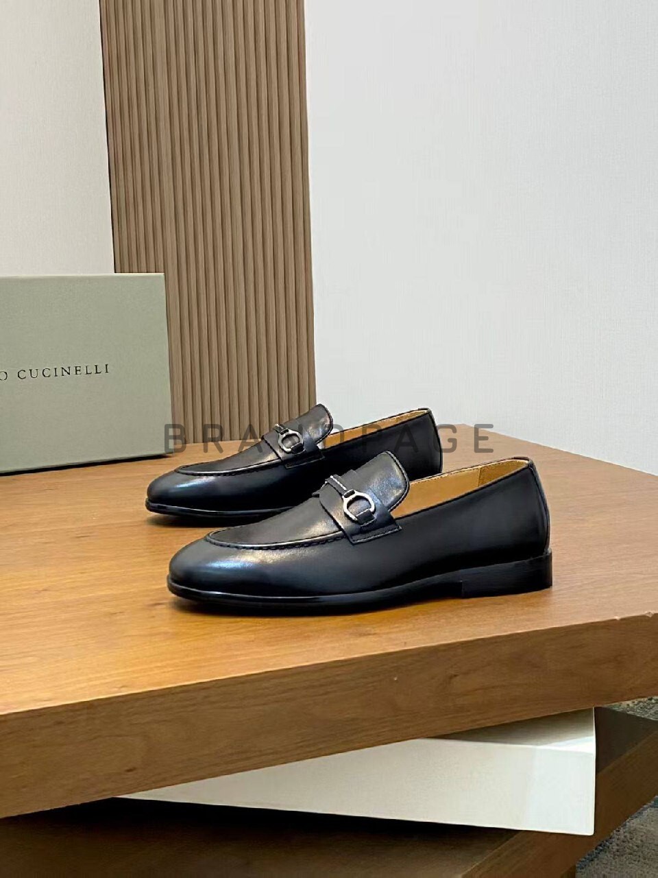 Кожаные туфли Brunello Cucinelli BPLUX5355 Кожаные туфли Brunello Cucinelli BPLUX5355