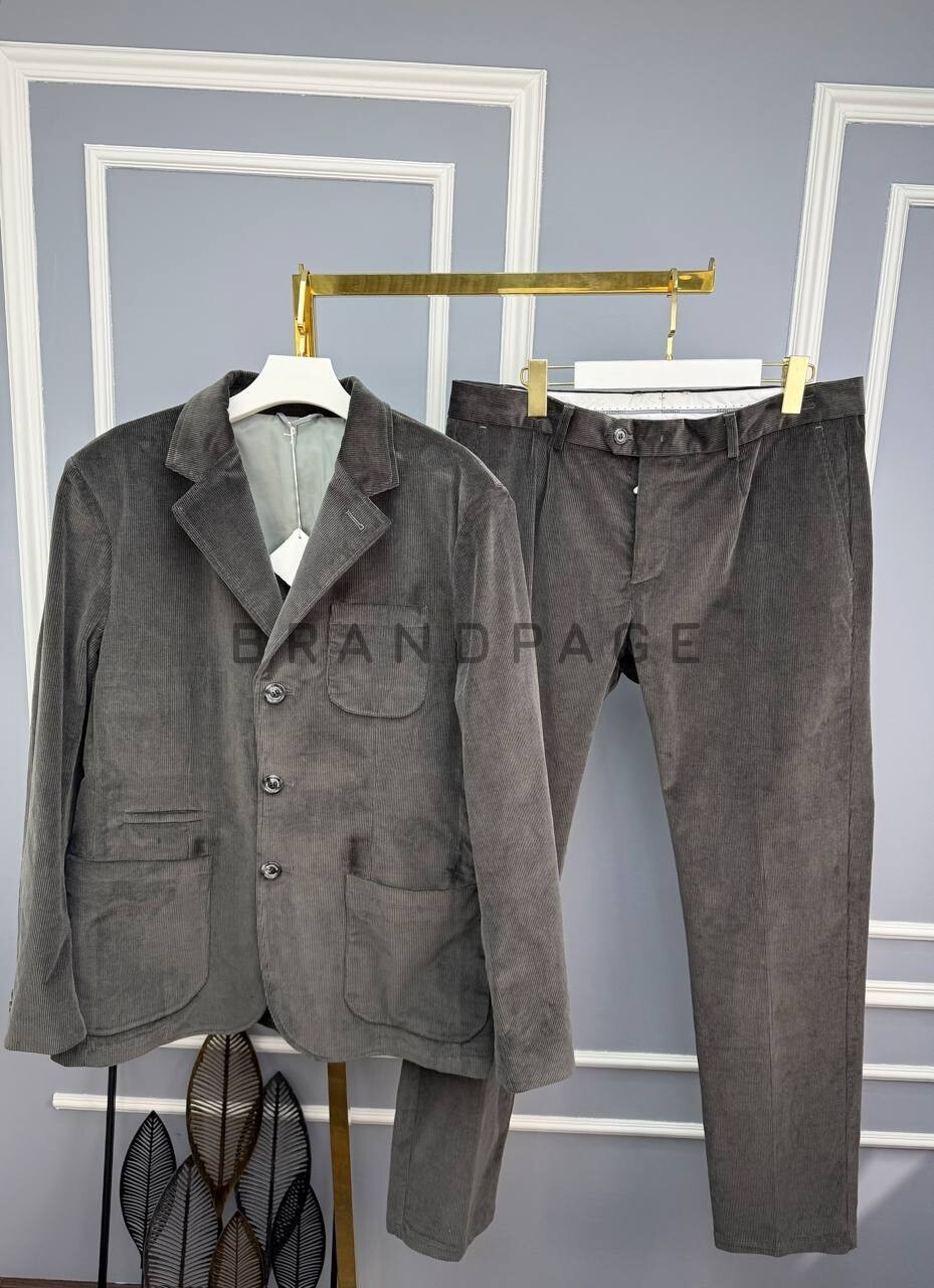 Костюм хлопковый Brunello Cucinelli BPLUX5525 Костюм хлопковый Brunello Cucinelli BPLUX5525