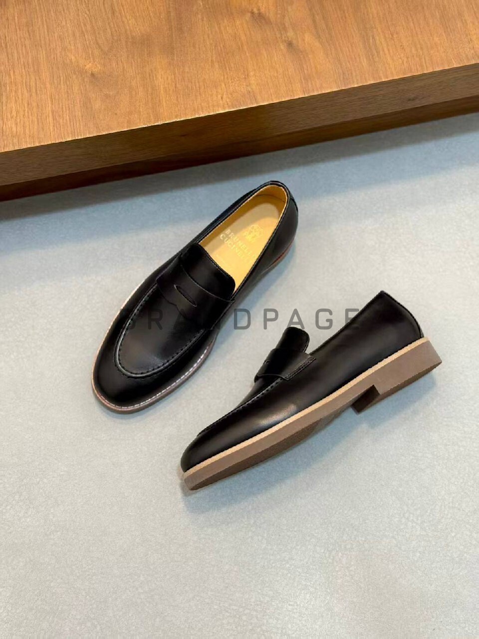 Кожаные туфли Brunello Cucinelli BPLUX5350 Кожаные туфли Brunello Cucinelli BPLUX5350