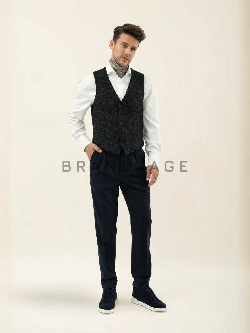 Брюки хлопковые и модальные Loro Piana BPLUX5676 Брюки хлопковые и модальные Loro Piana BPLUX5676