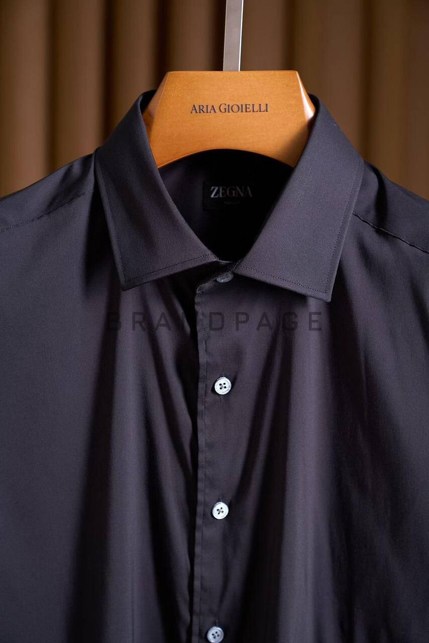 Рубашка хлопковая Zegna BPLUX5381 Рубашка хлопковая Zegna BPLUX5381