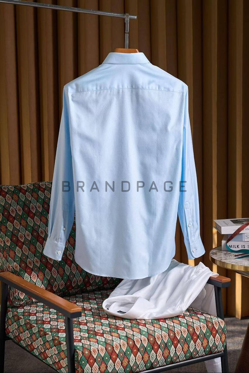 Рубашка хлопковая Zegna BPLUX5378 Рубашка хлопковая Zegna BPLUX5378