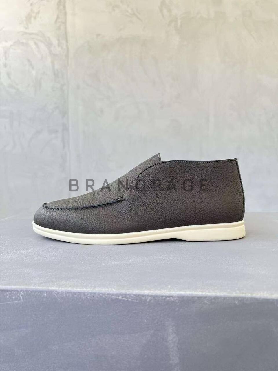 Лоферы из зернистой телячьей кожи Loro Piana BPLUX5586 Лоферы из зернистой телячьей кожи Loro Piana BPLUX5586