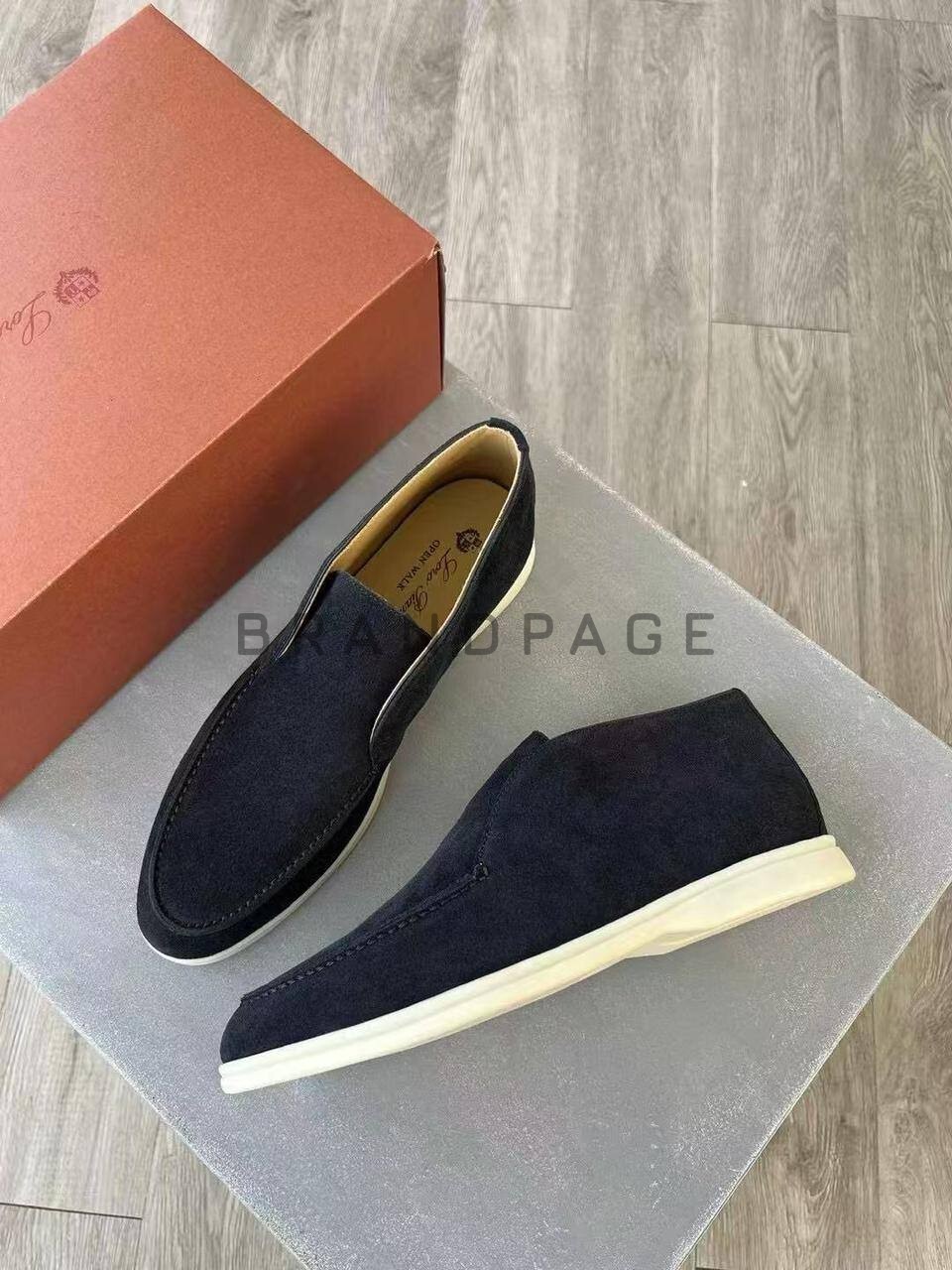 Лоферы натуральной замши Loro Piana BPLUX5587 Лоферы натуральной замши Loro Piana BPLUX5587