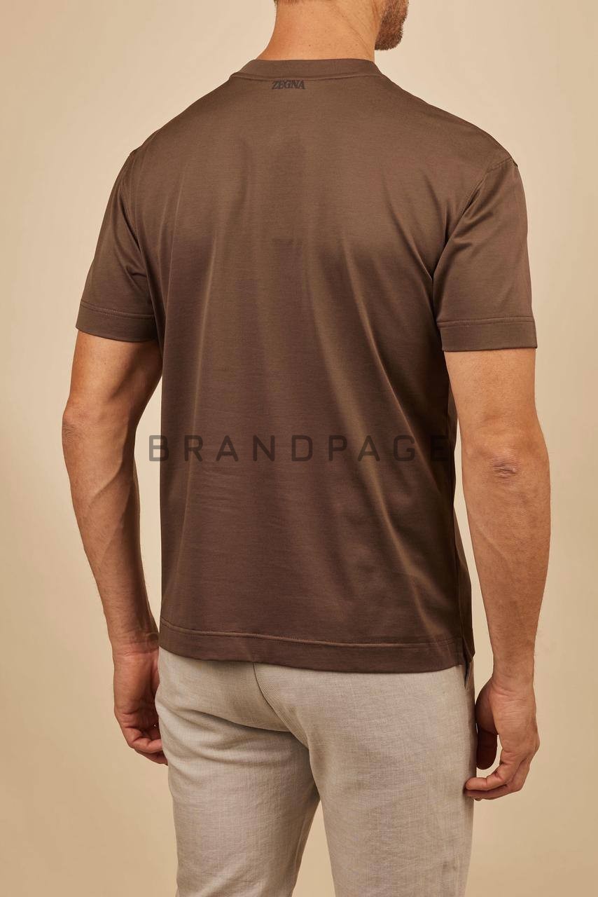 Футболка хлопковая Zegna BPLUX12281 Футболка хлопковая Zegna BPLUX12281