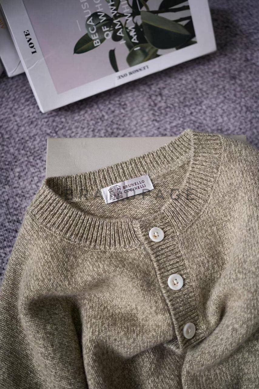 Свитер из лана шерсти Brunello Cucinelli BPLUX5536 Свитер из лана шерсти Brunello Cucinelli BPLUX5536