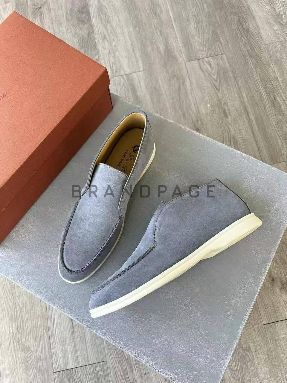 Лоферы из натуральной замши Loro Piana BPLUX5590 Лоферы из натуральной замши Loro Piana BPLUX5590