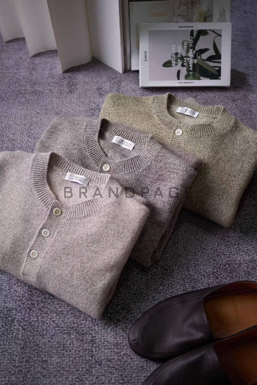 Свитер из лана шерсти Brunello Cucinelli BPLUX5536 Свитер из лана шерсти Brunello Cucinelli BPLUX5536